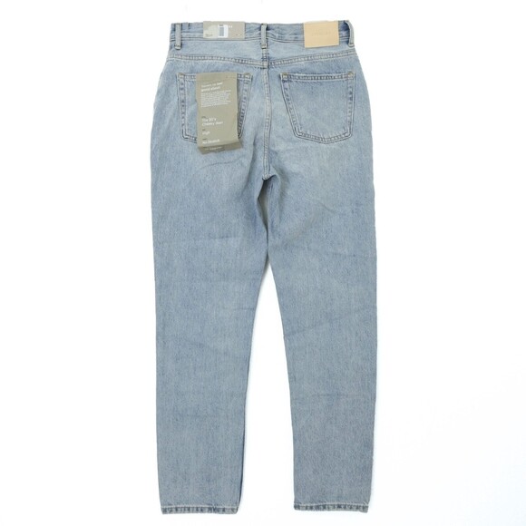 Everlane 90's Cheeky Jean Size 26 Regular Patched Blue Denim Organic Cotton B70 - Picture 3 of 6